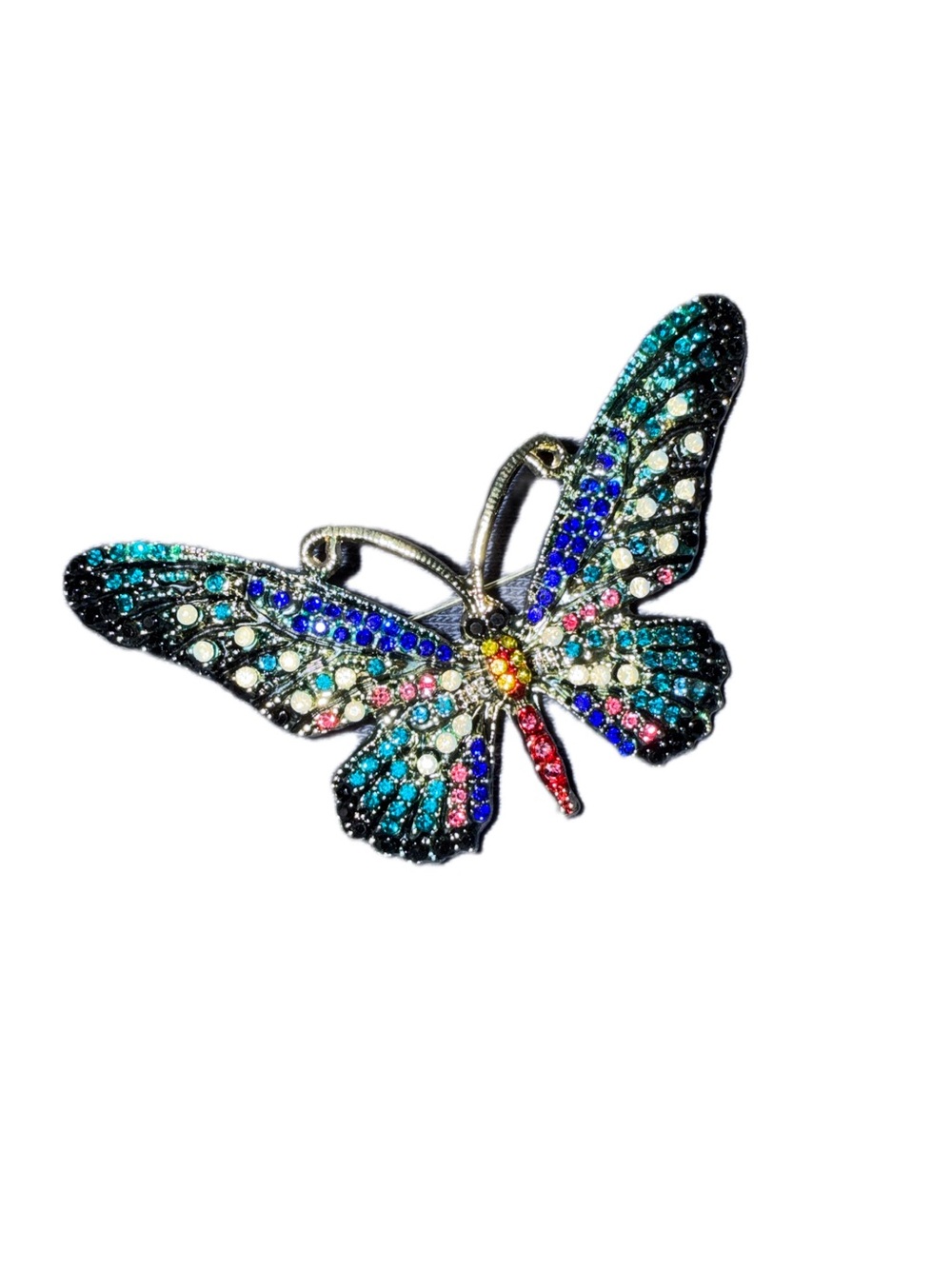 Butterfly crystal  Brooch pin